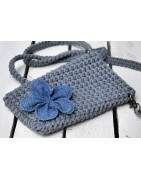 Gehäkelte Handytasche aus Seilgarn