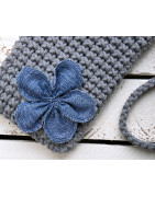 Gehäkelte Handytasche aus Seilgarn