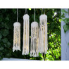 Boho - Makramee-Lampions inkl. LED-Lichterkette