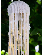 Boho - Makramee-Lampions inkl. LED-Lichterkette