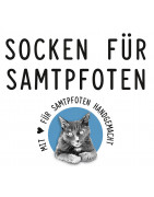 Strümpfe handgestrickt, Hellblau