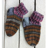 Gestrickte Babystrümpfe, gestreift, Gr 22 - 23