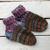 Gestrickte Babystrümpfe, gestreift, Gr 22 - 23