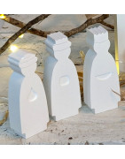 Große Weihnachtskrippe aus Keramikgießpulver