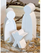 Große Weihnachtskrippe aus Keramikgießpulver