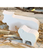 Große Weihnachtskrippe aus Keramikgießpulver