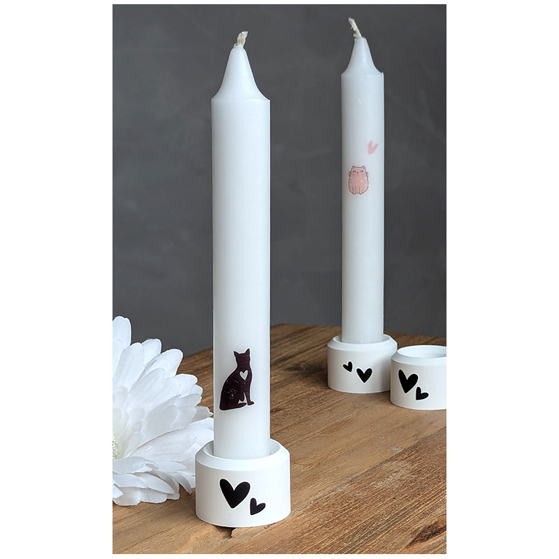 Mini Kerzenhalter mit Stabkerze