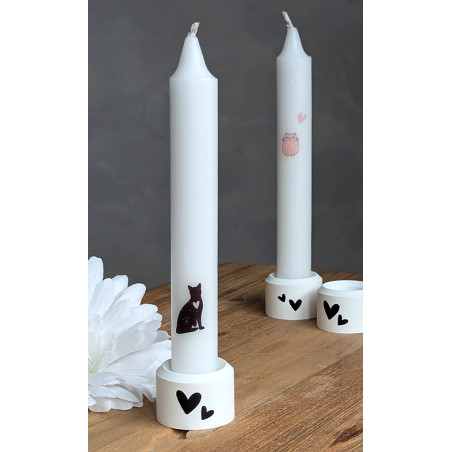 Mini Kerzenhalter mit Stabkerze