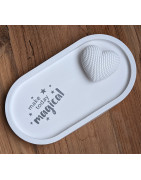 Dekoschale oval mit Herz