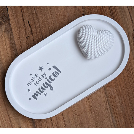 Dekoschale oval mit Herz