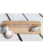 Bildhalter "Oh wie schön" aus massivem Eichenholz