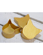 Handbemalte Geschenkschachtel in Katzenform