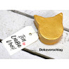 Handbemalte Geschenkschachtel in Katzenform