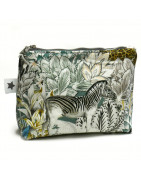 Ordnungshelfer für die Hand- oder Reisetasche mit zwei verschiedenen Tier-Motiven auf der Außenseite und farblich passendem Inne