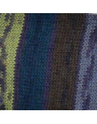 Strümpfe handgestrickt, Grün - Blau - multicolor