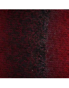 Strümpfe handgestrickt, Rot - Braun - multicolor