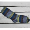 Strümpfe handgestrickt, Grün - Blau - multicolor