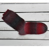 Strümpfe handgestrickt, Rot - Braun - multicolor