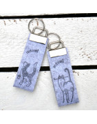 Schlüsselband aus veganem Filz, bestempelt