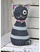 Große Häkelfigur - Katze Lucy