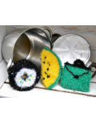 Gehäkelte Spül- oder Dusch-/Peelingschwämmchen