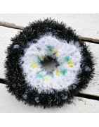 Gehäkelte Spül- oder Dusch-/Peelingschwämmchen